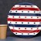 8 Ct. Patriotic Star Dessert Plates 7" Disposable Paper Plates Red White Blue Party Tableware